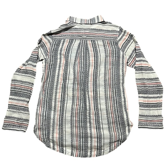 NWT Columbia Striped Half Button Up Top | Women's M - Picture 7 of 8